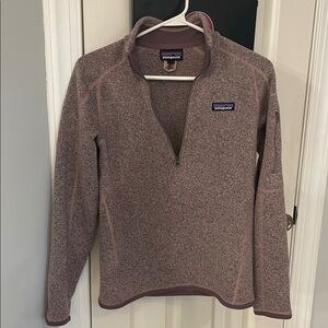 Patagonia Heathered Purple Fleece Pullover